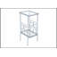 Élégante table d'appoint en verre trempé et en métal pour le salon ou la chambre à coucher, parfaite pour la présentation et le rangement