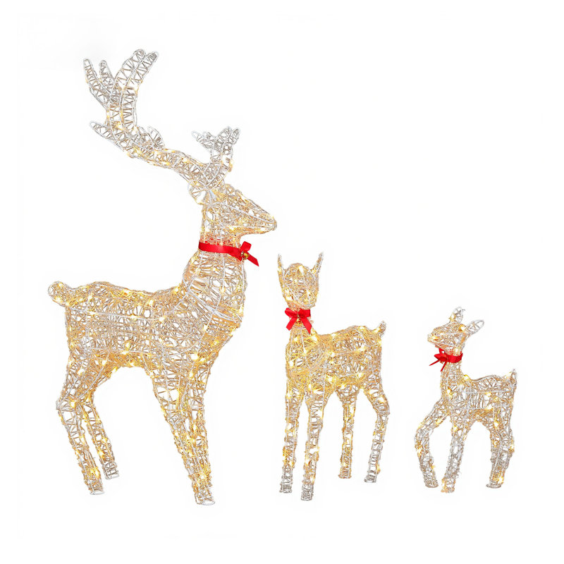 Christmas Deer Stuffed Holiday Accent