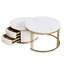 Table basse gigogne 2 tiroirs Sleek Sophistication