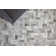 Natural Hide Cowhide Geometric Area Rug in Silver