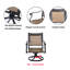 Fauteuil de patio pivotant Kamas