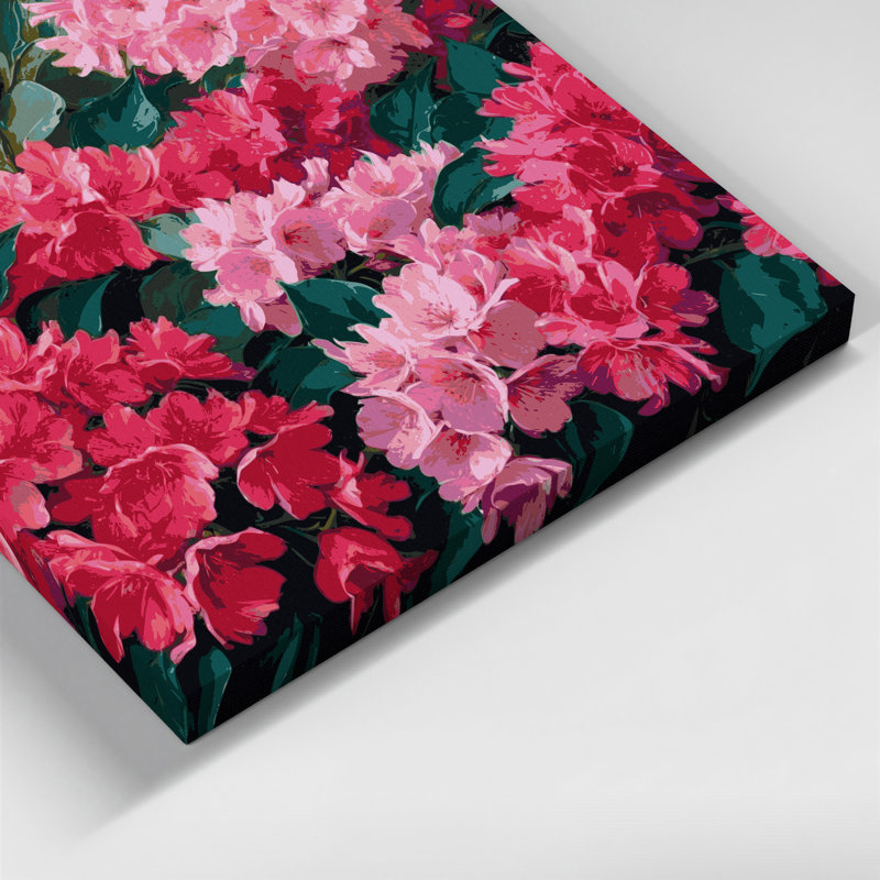 Art mural sur toile Botanical Azaleas, H 20 po x l 30 po