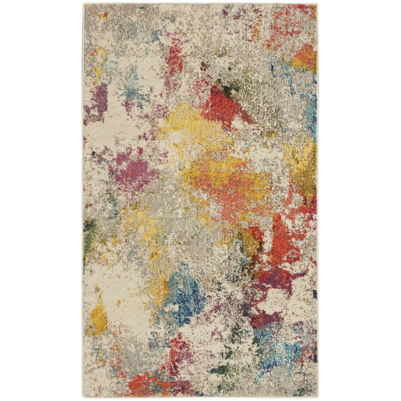 Abstract Indoor Rug, Rectangle 3' x 5'