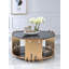 Table basse ronde à tambour, table centrale
