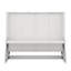 Lit escamotable double avec armoires de rangement ouvertes, lit escamotable en bois avec bureau