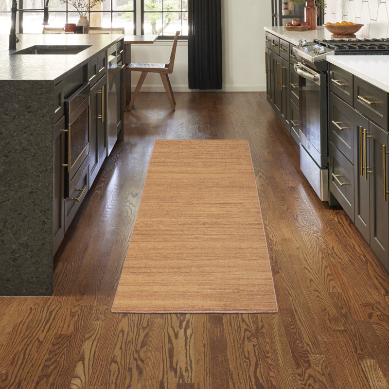 Tapis cuivre Gracie Oaks, Tapis de couloir 2 pi 2 po x 10 pi
