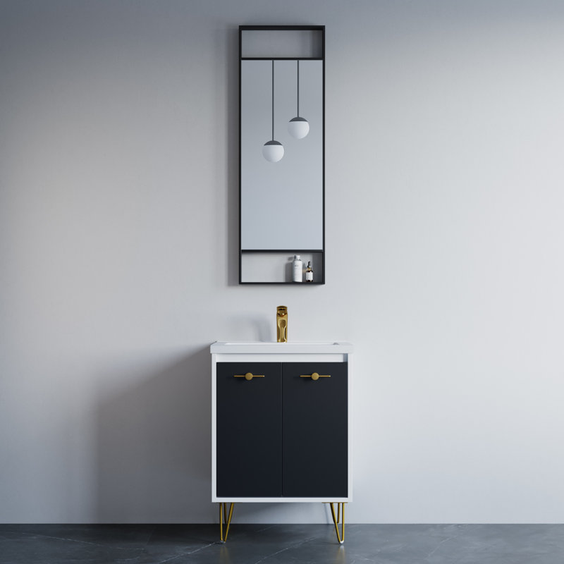 Miroir mural Mcalpine, Noir