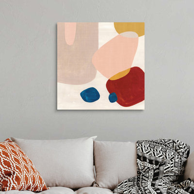 Reproduction d’art sur toile, "Pink Pebbles III" par Eva watts