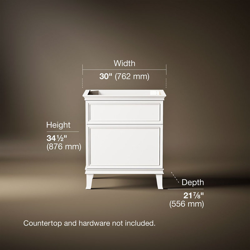 Artifacts 30 In. Bathroom Vanity Cabinet, White