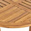 Table d'extérieur en bois rustique 27,5 po - avec lattes pour le style