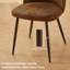 Tufted Velvet/Suede Upholstered Armless Dining Chair with Adjustable Feet-875275245