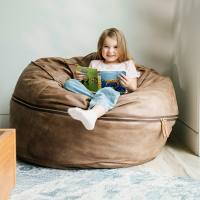 Big Joe Fuf Foam Filled Bean Bag Chair With Removable Cover by Big Joe