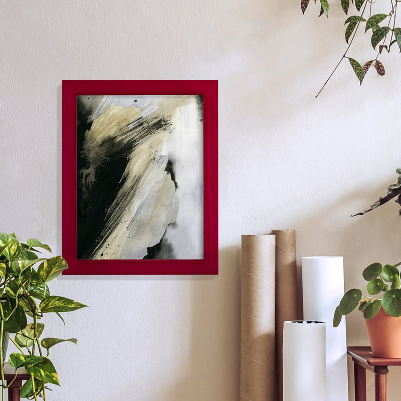 The Shore's Edge I - Impression encadrée avec verre, Cadre rouge, H 15 po x l 12 po x P 1 po