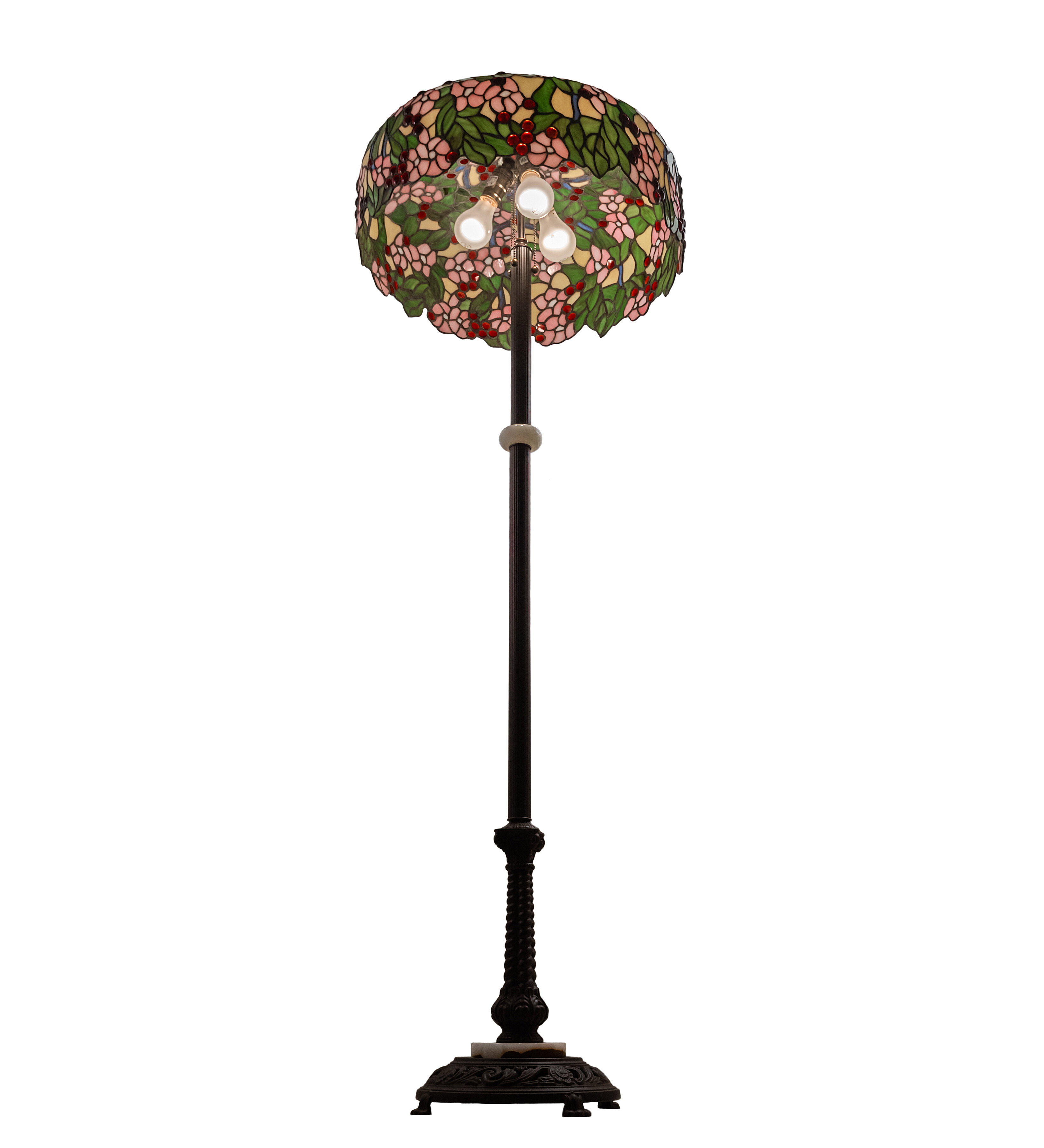 47-63 in. Floor Lamp with Swing Arm