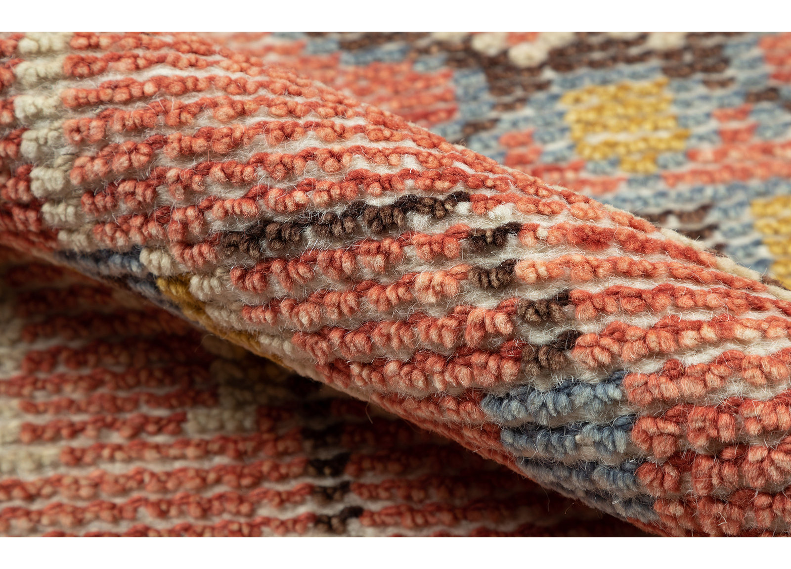 Reese Handmade Wool Red Rug, Rectangle 8' x 10'