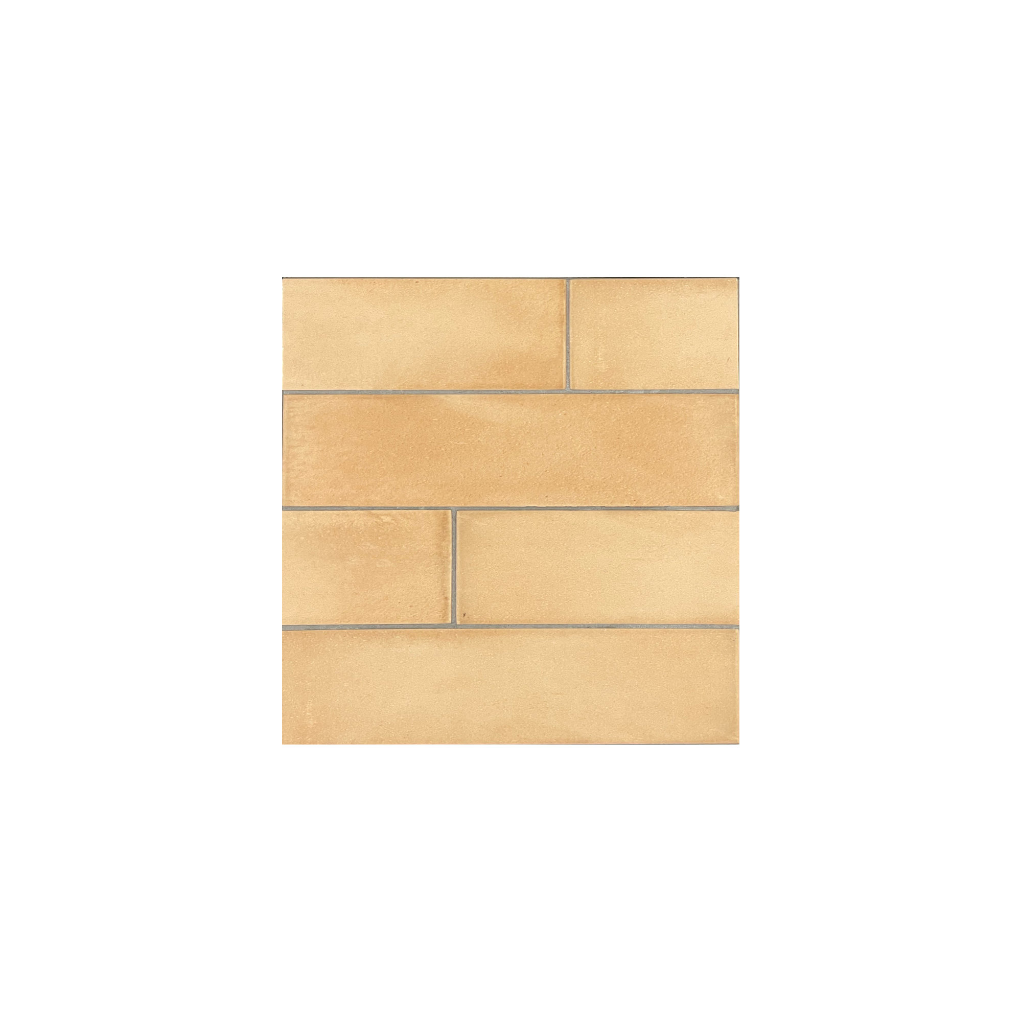 San Miyos 3" x 10" Porcelain Brick Look Subway Wall & Floor Tile, Light Camel