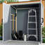Remise de rangement extérieure, armoire en résine imperméable avec portes verrouillables-1321888318
