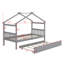 Lit en bois avec couchette-2020289608