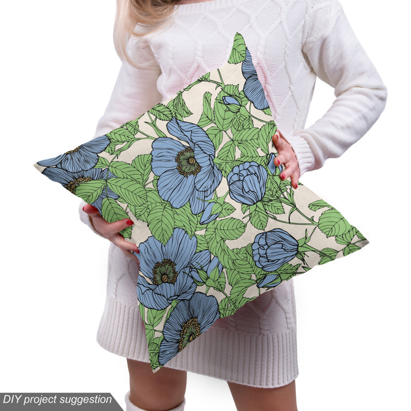 Tissu dessiné à la main, l 58 po x L 180 po