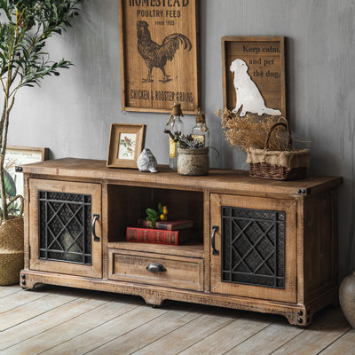 American Retro Design Solid Wood TV Cabinet by August Grove