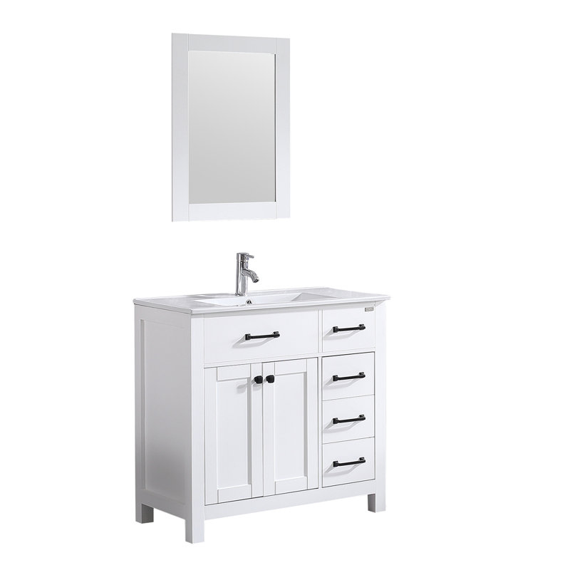 Ensemble de meuble-lavabo simple 36 po avec miroir