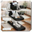 Fauteuil-lit pliant avec canapé-lit en lin-1956699872