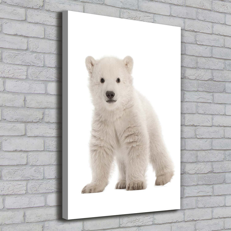 A Polar Bear - Wrapped Canvas Print