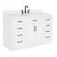 Meuble-lavabo simple en bois massif 54 po avec lavabo à quartz blanc 1,5 po Thornaby-1431350143-1465847702