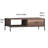 Esteban 1 Drawer Coffee Table With Open Shelf. Industrial Style. Black Metal Frame.