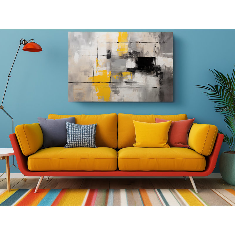Reproduction de peinture de formes abstraites colorées, art mural moderne pour la maison et le bureau, reproduction de peinture