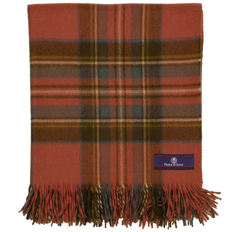 Jeté en laine highland merino, Royal antique Stewart