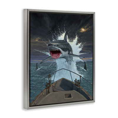 Fish Out Of Water Shark Floating Frame, design by Vincent Hie