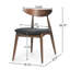 Ensemble de 2 chaises d'appoint de style rétro pour l'intérieur