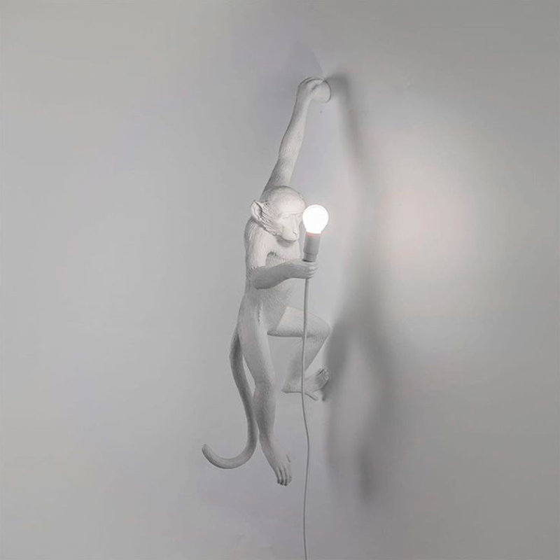 Lampe murale Simio, blanc, Blanc