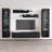 Villasenor 100" Modern Floating Wall Mounted Entertainment Center with 16-Color LED Lighting, High Gloss Finish-819834120
