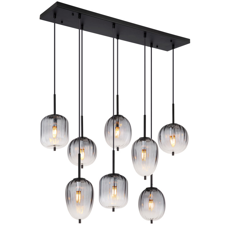 Nezar 8 - Light Matte Black Pendant