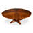 Extendable Walnut Round Solid Wood Dining Table-108207494