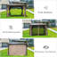 Pavillon de jardin d'extérieur en aluminium