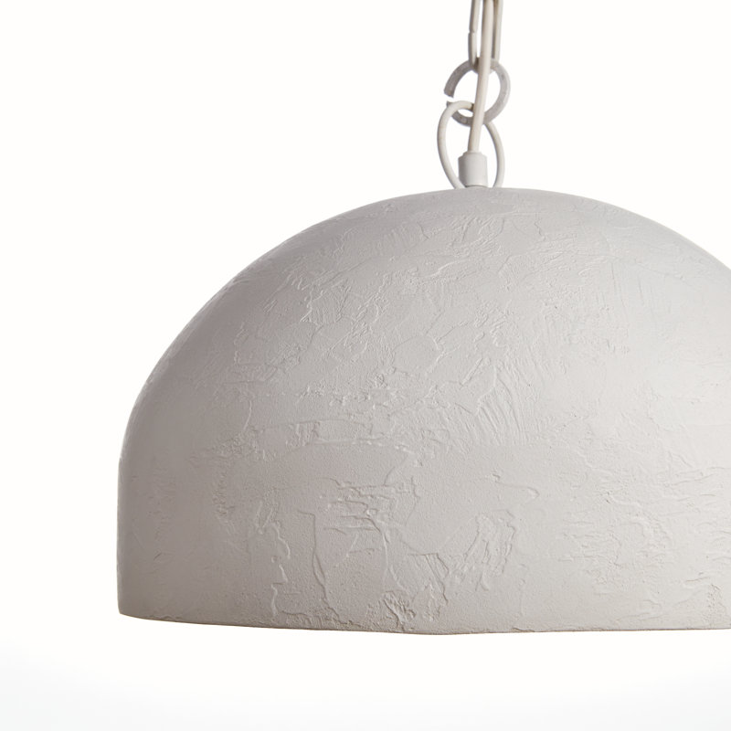 Petit luminaire suspendu Thayer, H 8,5 po x l 14 po x P 14 po, Blanc