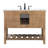 Pelaghia 42 " W Freestanding Standard Free Standing 1 Single Vanity Bathroom Vanity With Marble Top-57367873