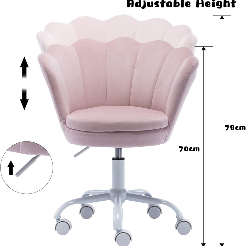 Fitzwater Children's Desk / Activity Chair, Antique pink and pink