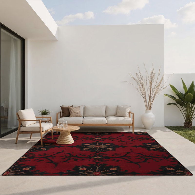 Noble Mantle Indoor And Outdoor Area Rug, Rectangle 9' x 12'