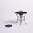 Round Steel Wood Burning Smokeless Fire Pit Table