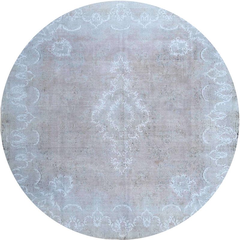 Tapis oriental gris, Rond 8 pi