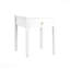 Table de chevet blanche avec table de bout blanche moderne