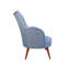 Fauteuil à oreilles bleu indigo, structure en bois massif, 27,6 po x 37,4 po x 33,5 po | 100% polyester, 32 mousses en mousse pour plus de confort | Conception facile à nettoyer et élégante pour une utilisation moderne à la maison, à l'hôtel ou au bureau-327156362