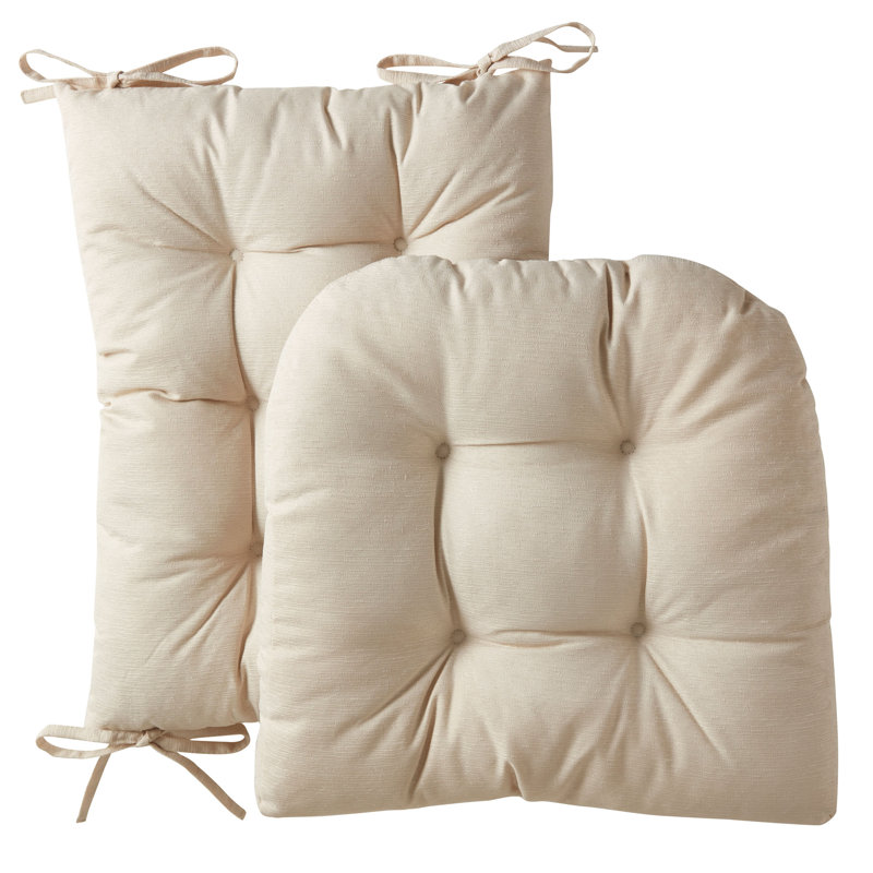 Ensemble de coussins supérieurs et inférieurs capitonnés 2 pièces, Lin