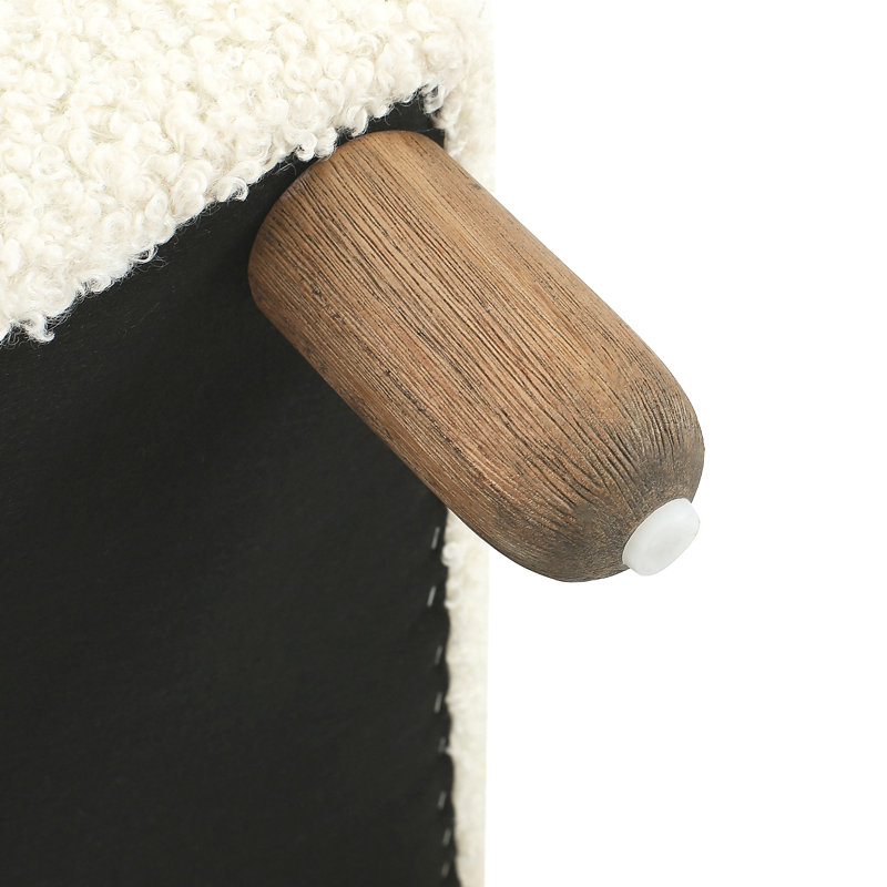 Repose-pieds confortable, Blanc