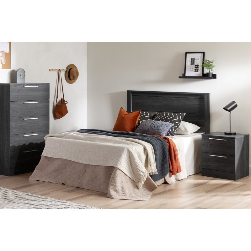 Table de chevet 2 tiroirs avec 4 ports USB Step One Essential