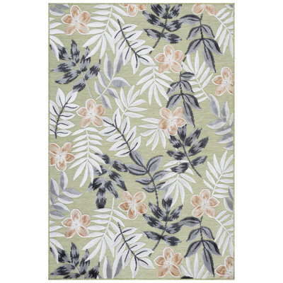 Tapis intérieur / extérieur à motif floral Cabana 405